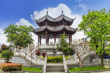 Old town street in Chengdu