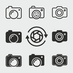 Photo icons set.