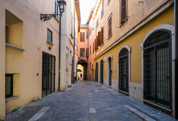 Fototapeta na wymiar Terni, Italy - The historic center of Terni, the second biggest city of Umbria region, central Italy. 