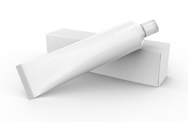 Toothpaste blank mockup