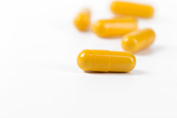 pills isolated on white