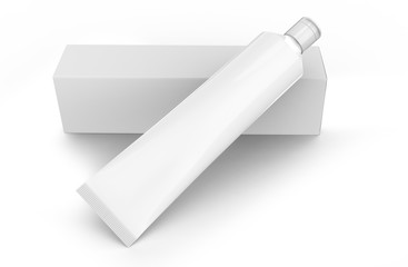 Blank toothpaste mockup