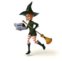 Sexy witch - 3D Illustration