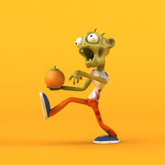 Fun zombie - 3D Illustration