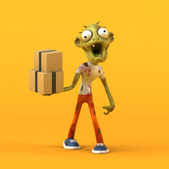 Fun zombie - 3D Illustration