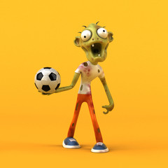 Fun zombie - 3D Illustration