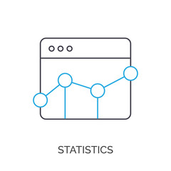 Statistics vector icon