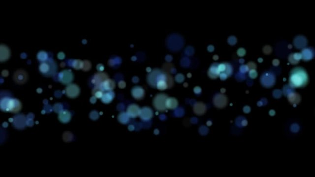 Abstract lights bokeh background with alfa channel, on transparency background for magic video or Christmas event.