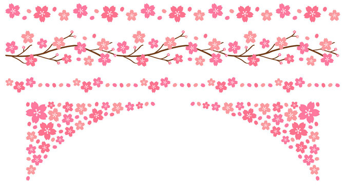 桜の飾り線