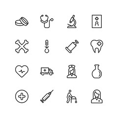 Orthodontic icon set