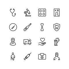 Orthodontic icon set