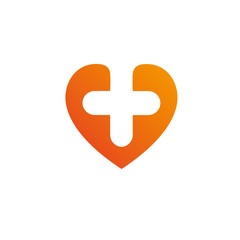 Obraz premium Heart Logo template.Cardiology Medical Health care Logotype concept icon.