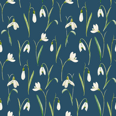 Watercolor floral pattern