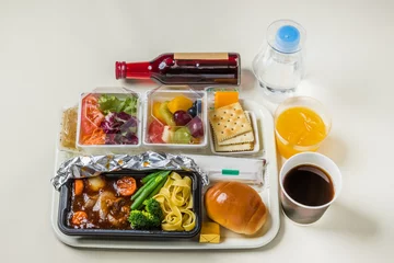 Foto op Canvas 一般的な機内食 flight meal of the international economy © norikko