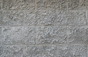 Texture of gray rough concrete surfaces with stripes
