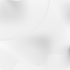 Abstract white waves and lines pattern