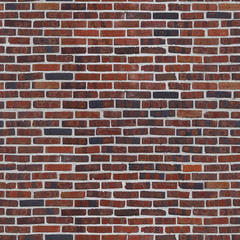 Seamless Colonial Red Brick Pattern