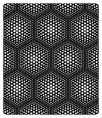 seamless geometric pattern, hexagons filled with dots