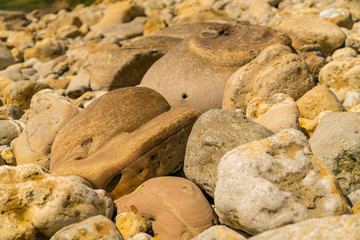 Stones at Osmington Bay, Osmington Mills, near Weymouth, Jurassic Coast, Dorset, UK