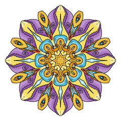 Mandala. Abstract decorative background. Islam, Arabic, oriental, indian, ottoman, yoga motifs.