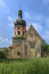 Obraz premium PIVON, CZECH REPUBLIC, JULY 18, 2017: Ruins of Augustinian Monastery from 13th century