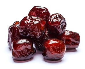 Dates fruits isolated on white background