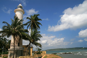 Lighthouse in fort of Galle, Galle, Sri Lanka
