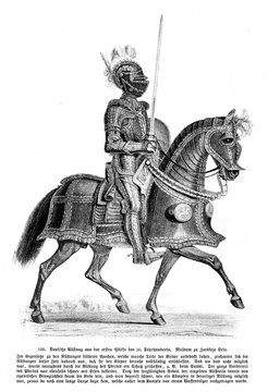 German armor from the first part of the 16th century (from Spamers Illustrierte Weltgeschichte, 1894, 5[1], 265)