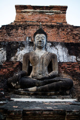 Big buddha statue at Sukhothai Historical Park