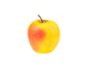 yellow apple isolated on white background