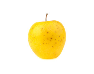 yellow apple isolated on white background