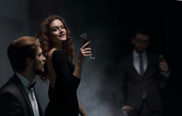 glamorous woman in a casino.