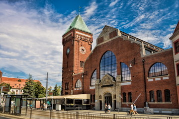 Obraz premium Wroclaw, Historische Markthalle