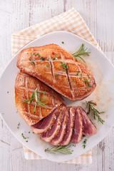 grilled duck breast fillet