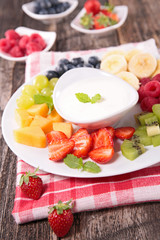 fruit and yogurt dip