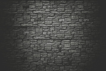 Wall made of stone. Background texture stone surface. The empty space in retro style