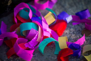 Kolorowe konfetti  - obrazy, fototapety, plakaty