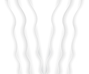 White paper cut abstract background.