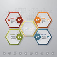 4 steps infographics presentation template. 4 steps with space for your sample text&data. EPS10.