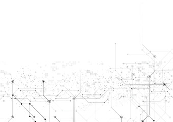 vector white background abstract technology communication data Science