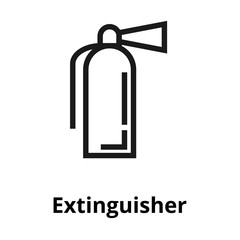 Extinguisher line icon