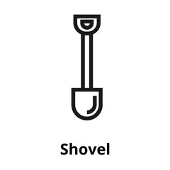 Shovel line icon