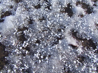 Glace et grésil