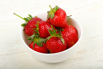 Strawberry in the bowl