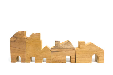 House model isolated on white background