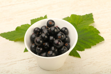 Ripe black currants