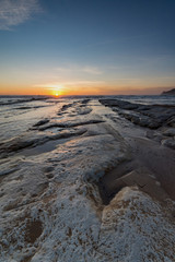 La spiaggia della Scala dei Turchi al tramonto, Sicilia