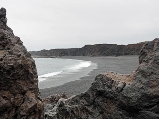 Fototapeta na wymiar Djúpalónssandur - Strand der schwarzen Perlen 