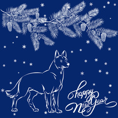 Year of The Yellow Dog. 2018 year.