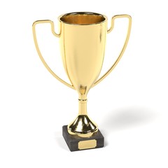 realistic 3d render of sport trophy